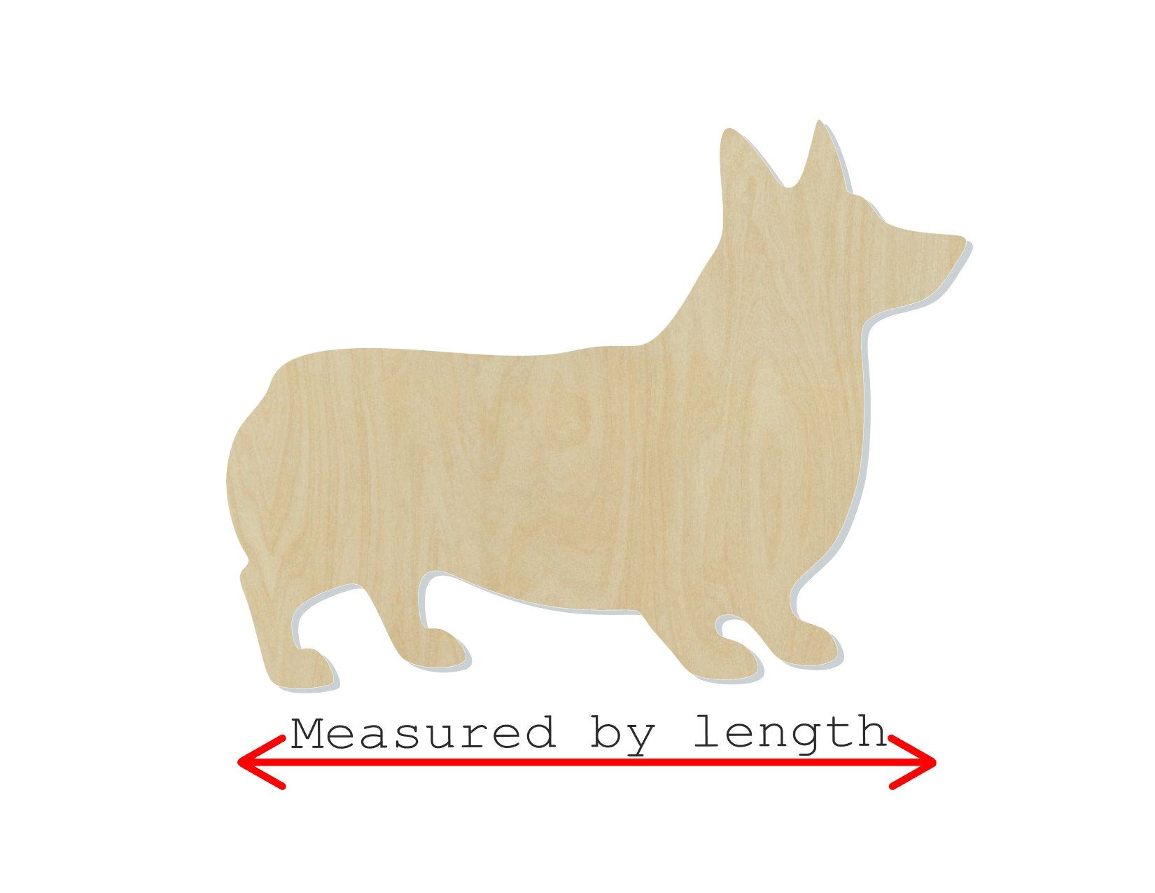 Corgi Dog wood blank cutouts Paint yourself Paint kit DIY Mans best friend #1325 - Multiple Sizes Available - Unfinished Cutout Shapes