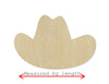 Cowboy Hat wood blank cutouts Farmer Farm Ranch Barn DIY Paint kit #1330 - Multiple Sizes Available - Unfinished Cutout Shapes