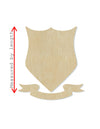 Coat of Arms blank wood cutouts DIY Paint kit Paint yourself #1343 - Multiple Sizes Available - Unfinished Cutout Shapes