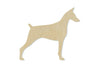 Doberman Dog cutout wood blanks mans best friend DIY paint kit #1381 - Multiple Sizes Available - Unfinished Cutout Shapes