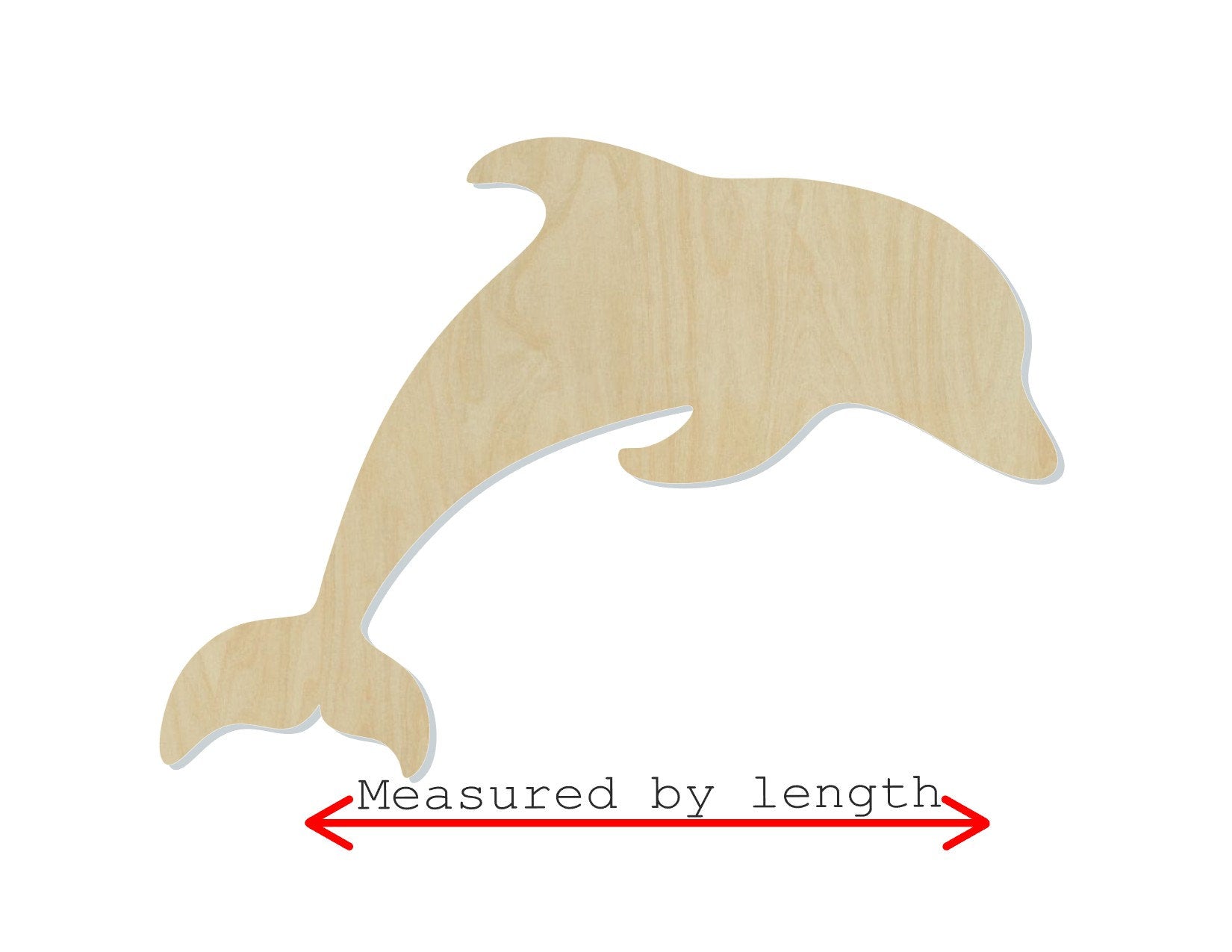 Dolphin cutout animal cutouts blank wood craft Sea animals ocean #1389 - Multiple Sizes Available - Unfinished Cutout Shapes