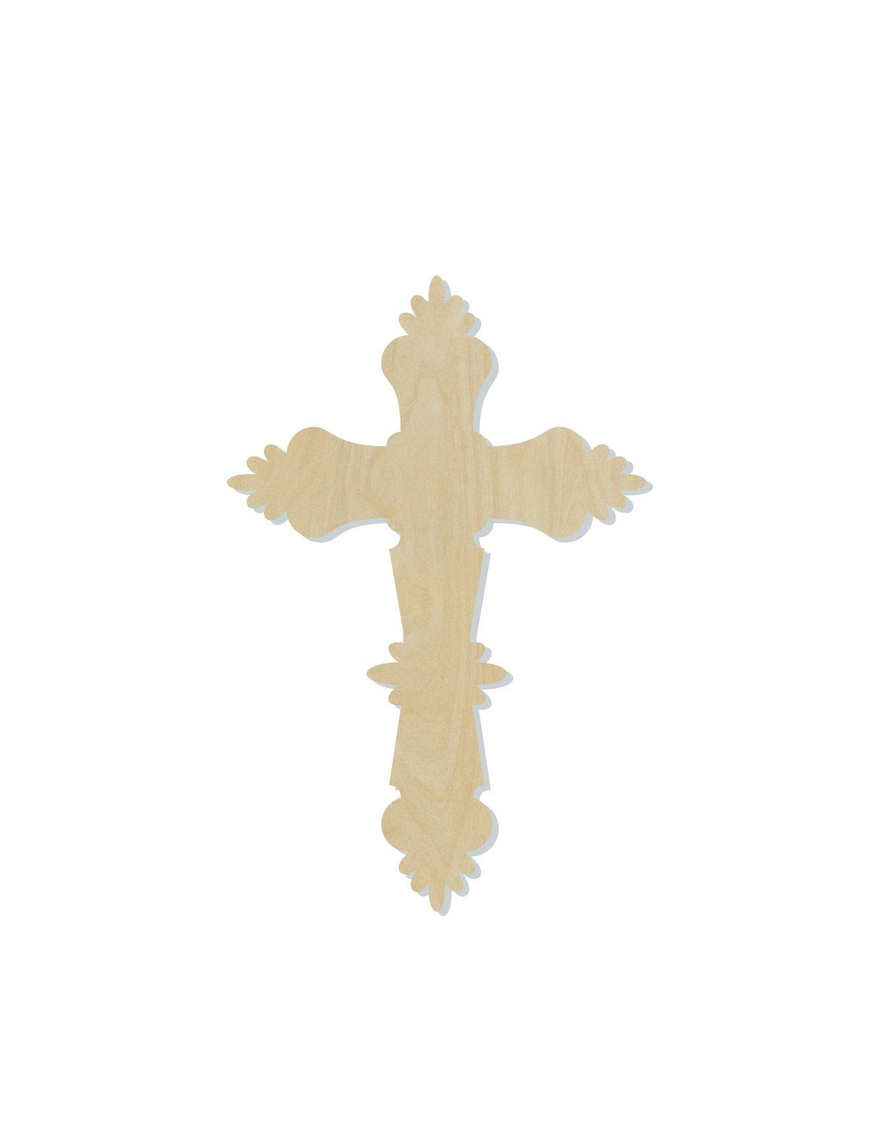 Crucifix wood blank cutouts Religion Church DIY paint kit #1398 - Multiple Sizes Available - Unfinished Cutout Shapes