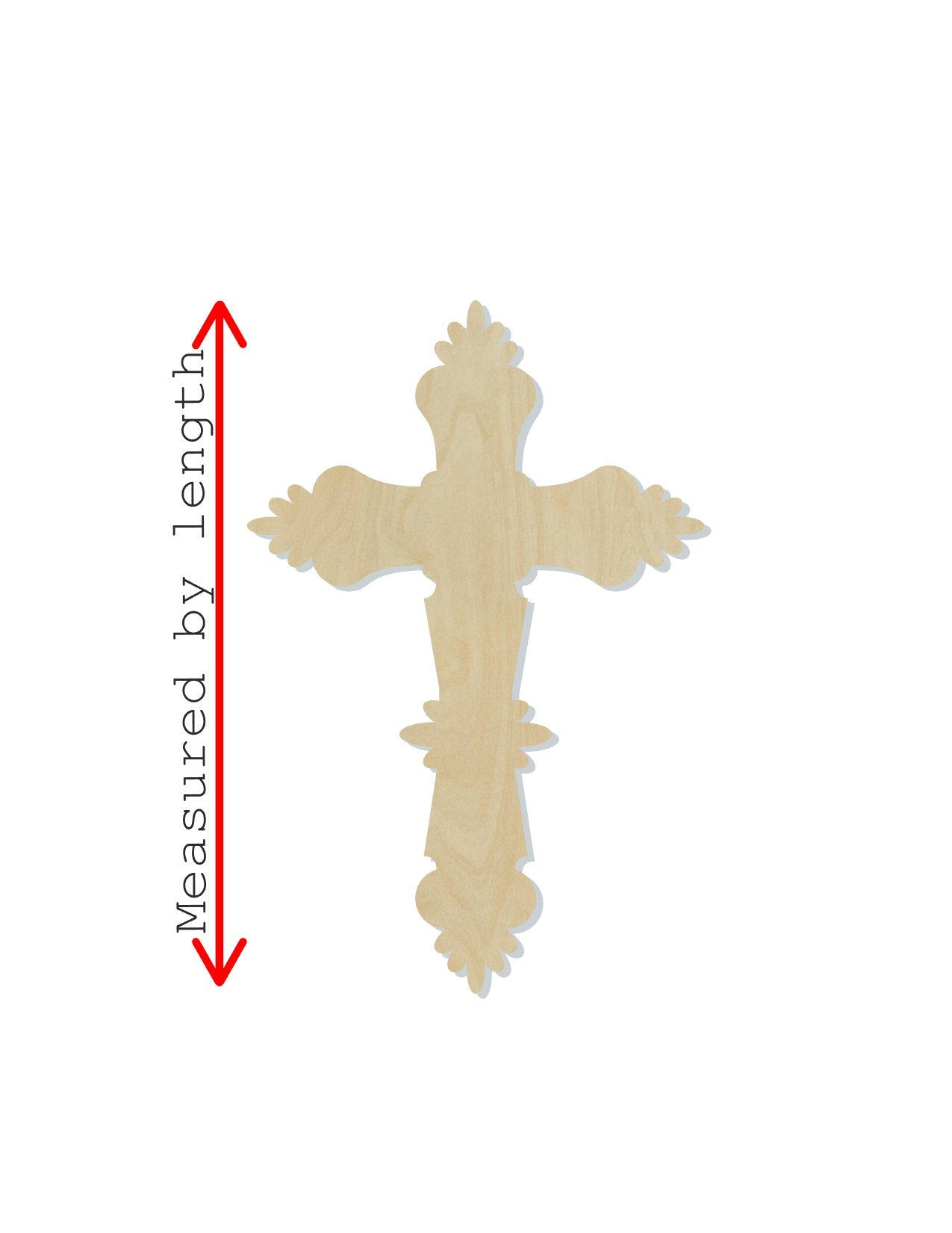 Crucifix wood blank cutouts Religion Church DIY paint kit #1398 - Multiple Sizes Available - Unfinished Cutout Shapes