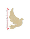 Dove cutout wood blank cutouts Love Wedding animal cutouts DIY paint #1403 - Multiple Sizes Available - Unfinished Cutout Shapes
