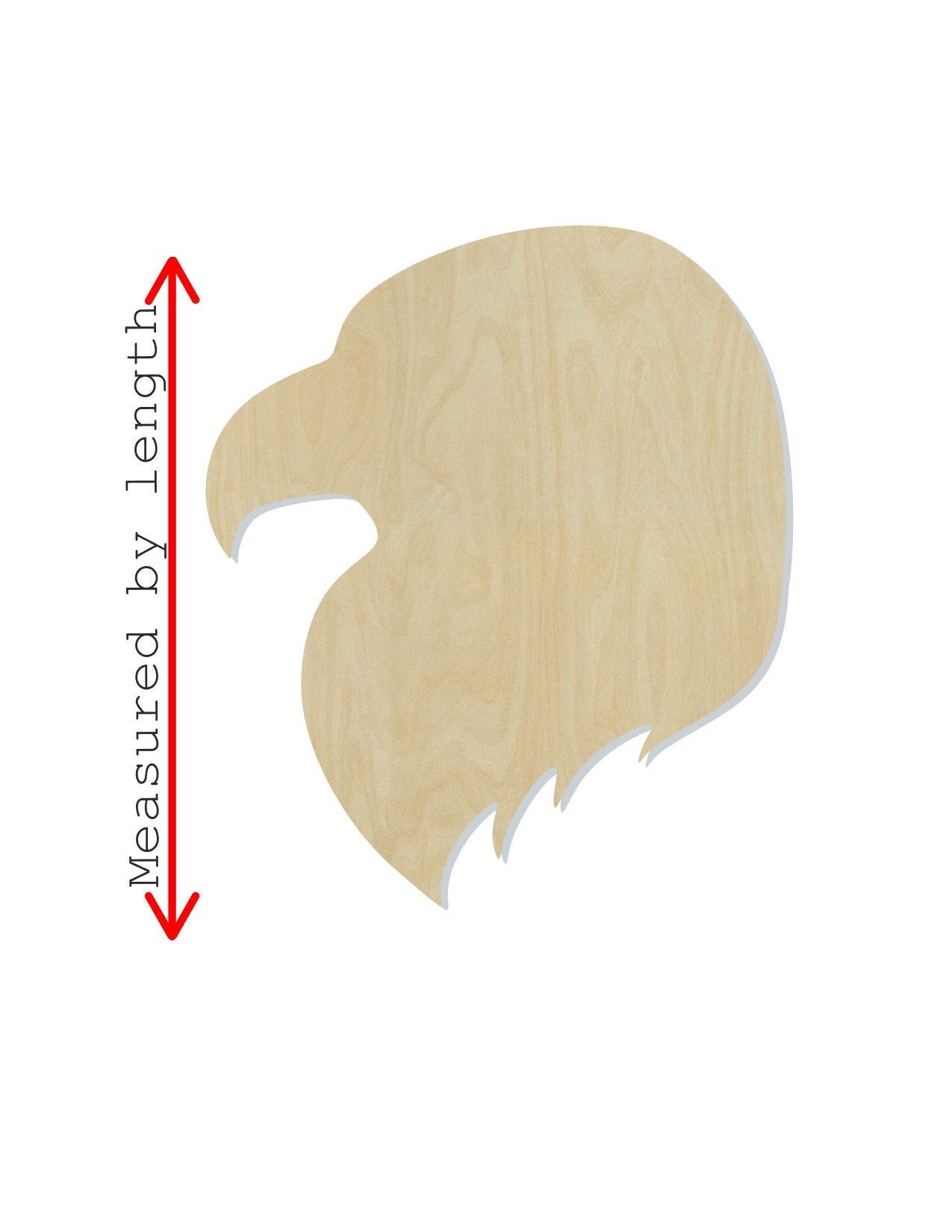 Eagle Head cutout wood blanks american eagle DIY paint kit #1418 - Multiple Sizes Available - Unfinished Cutout Shapes