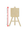 Easel cutout wood blank cutouts Art studio DIY Paint kit #1420 - Multiple Sizes Available - Unfinished Cutout Shapes