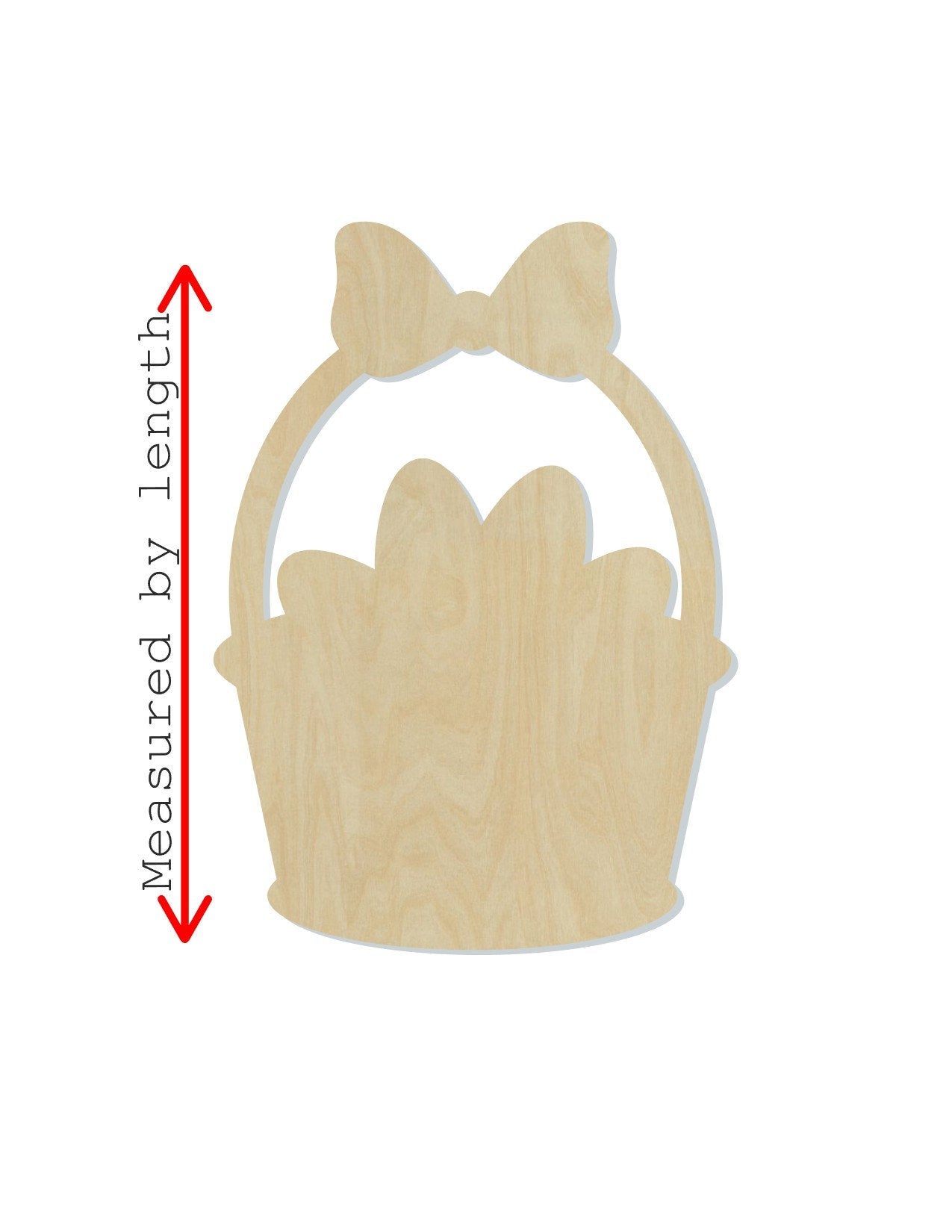 Easter Basket Cutout wood cutouts Easter Craft DIY Paint kit Eggs Color #1421 - Multiple Sizes Available - Unfinished Cutout Shapes