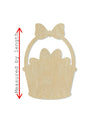 Easter Basket Cutout wood cutouts Easter Craft DIY Paint kit Eggs Color #1421 - Multiple Sizes Available - Unfinished Cutout Shapes