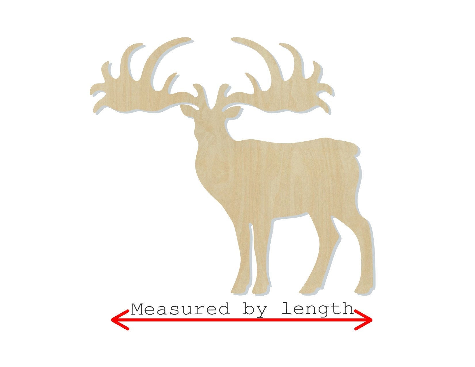Elk Cutout Wood cutouts Hunting Cabin DIY Paint Kit Food cutouts #1440 - Multiple Sizes Available - Unfinished Cutout Shapes