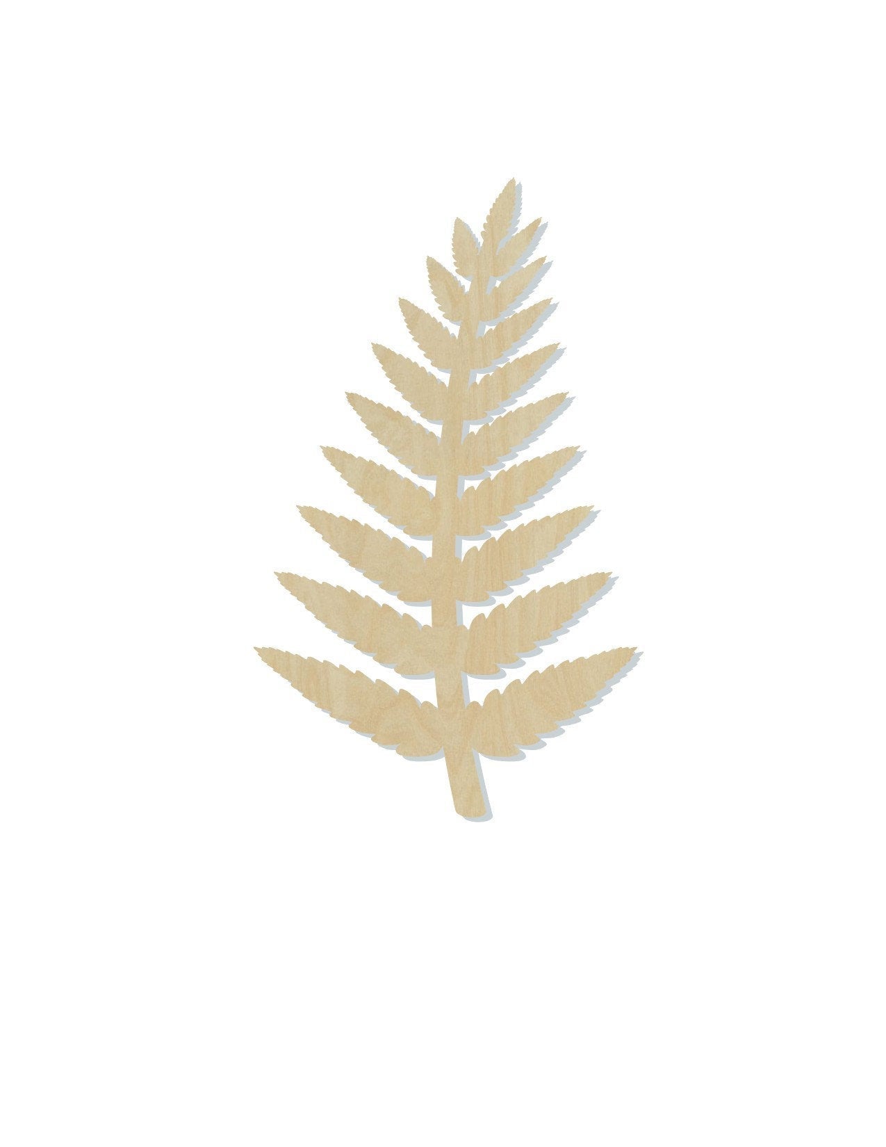 Fern Plant wood cutouts Garden Flowers DIY Paint kit paint yourself #1458 - Multiple Sizes Available - Unfinished wood Cutout Shapes