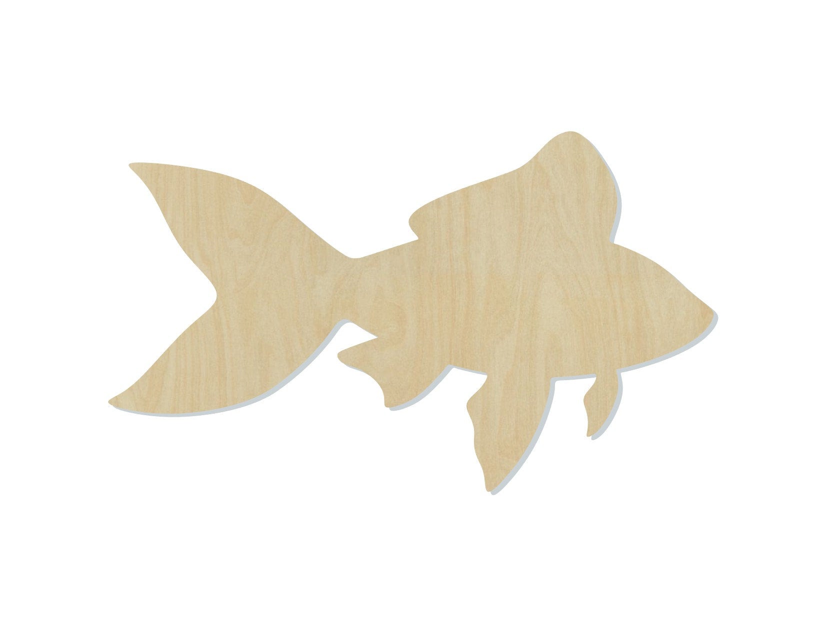 Fish Pet Fish animal cutouts wood cutouts DIY paint Bedroom decor #1472 - Multiple Sizes Available - Unfinished Wood Cutout Shapes
