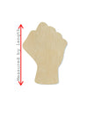 Fist wood cutouts fist bump DIY Paint wood shapes #1474 - Multiple Sizes Available - Unfinished Wood Cutout Shapes