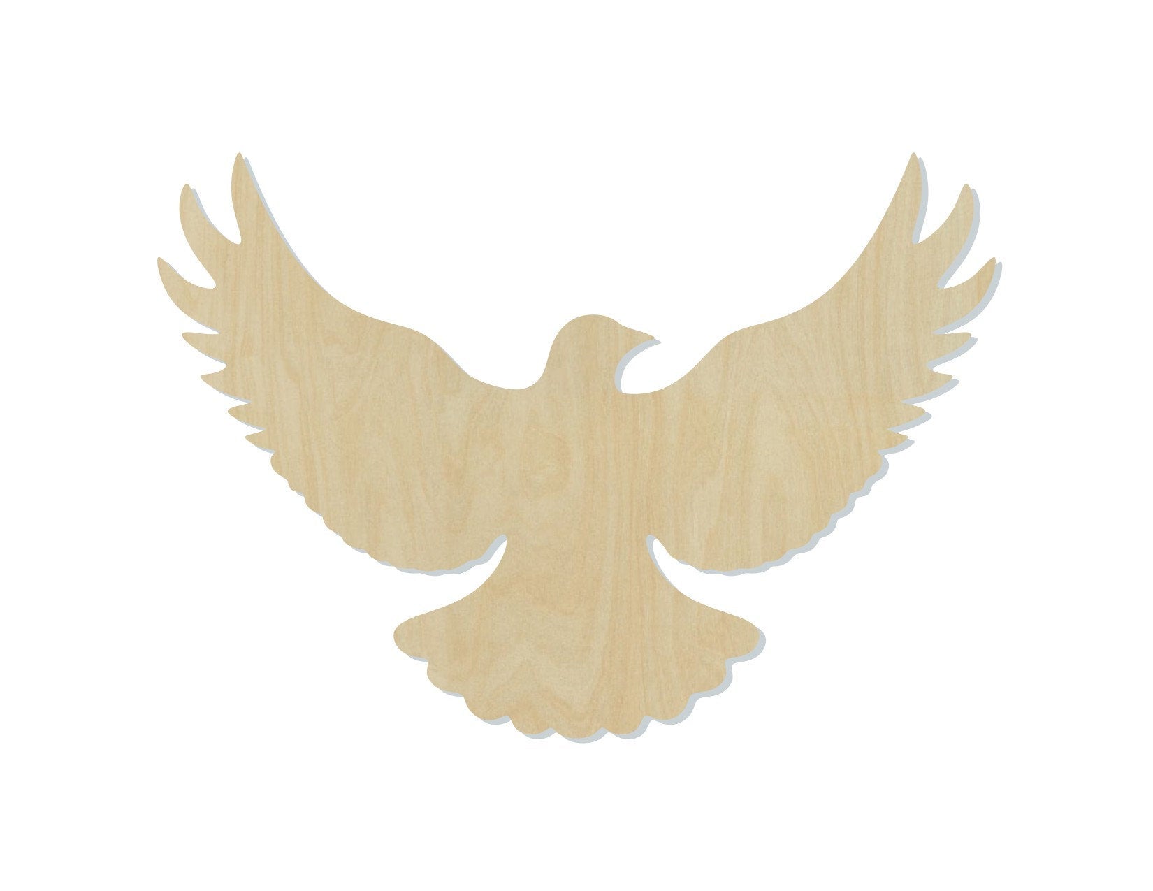 Flying Dove wood cutouts animal cutouts flying zoo animals DIY paint kit #1487 - Multiple Sizes Available - Unfinished Wood Cutout Shapes
