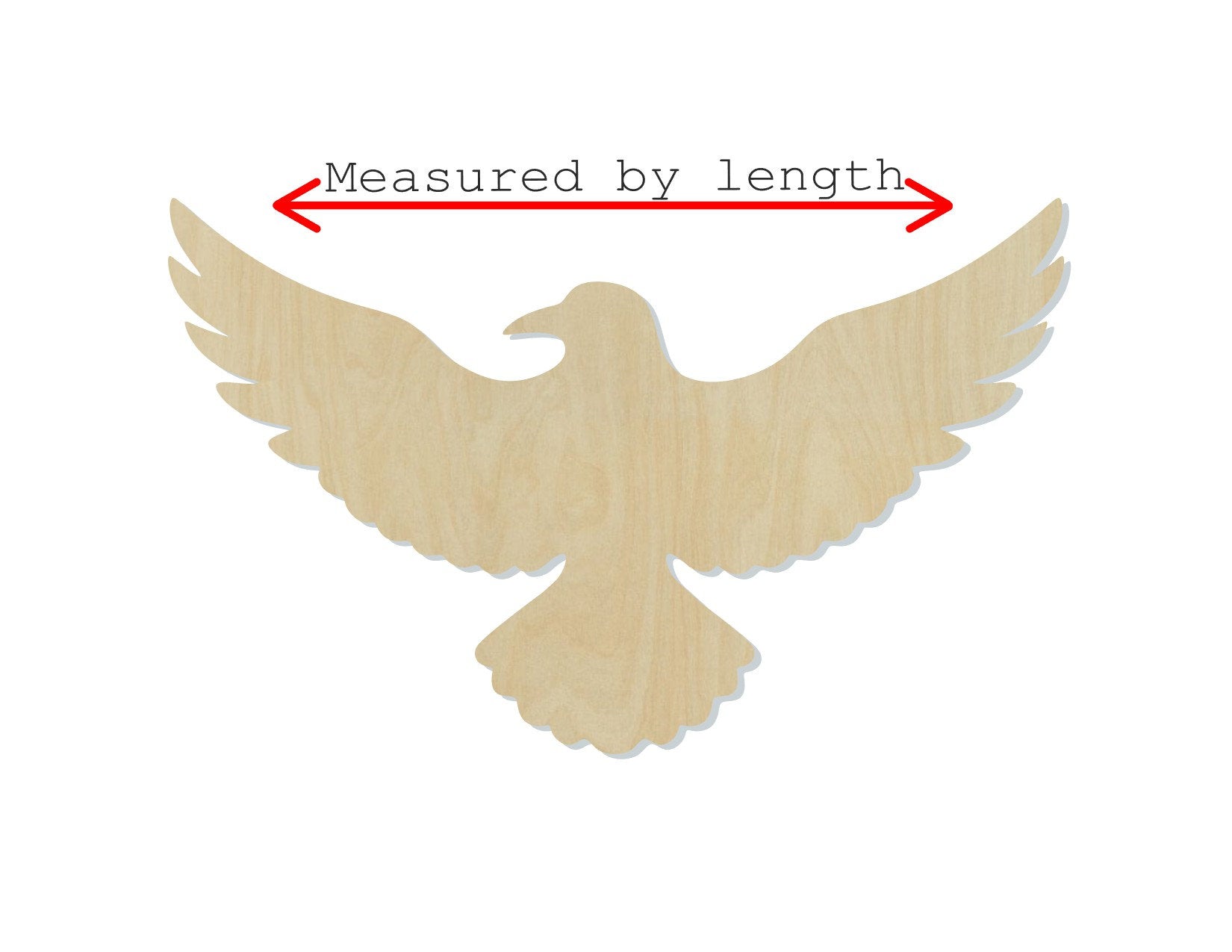 Flying Raven wood cutouts Animal cutouts zoo animals DIY Paint kit #1492 - Multiple Sizes Available - Unfinished Wood Cutout Shapes