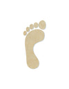 Footprint wood cutouts Body Parts DIY Paint kit Paint yourself #1504 - Multiple Sizes Available - Unfinished Wood Cutout Shapes