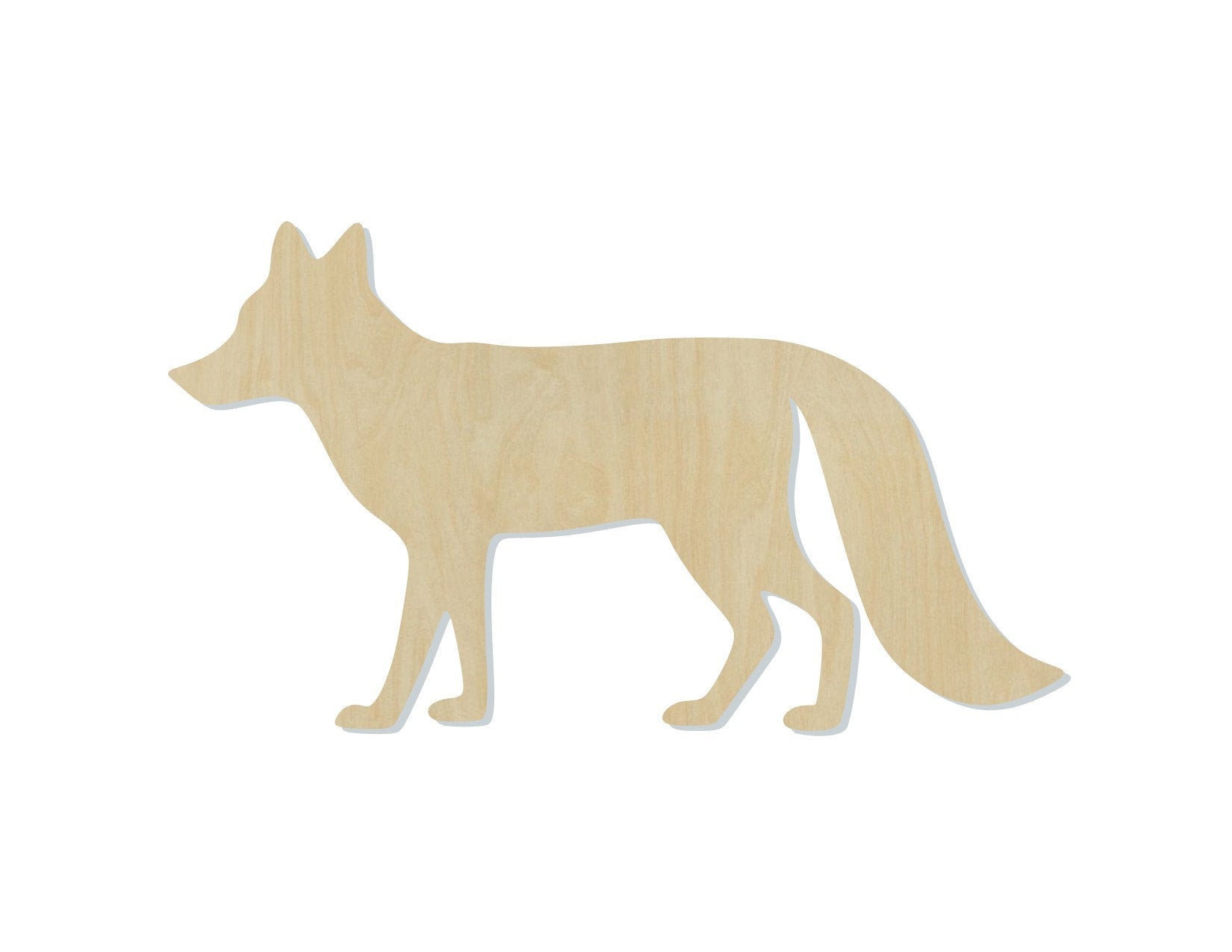 Fox wood cutouts Animal cutouts Zoo animals wild animals DIY paint kit #1509 - Multiple Sizes Available - Unfinished Wood Cutout Shapes