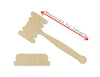 Gavel wood cutouts Judge Jury Guilty DIY Paint kit #1519 - Multiple Sizes Available - Unfinished Wood Cutout Shapes