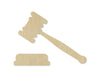 Gavel wood cutouts Judge Jury Guilty DIY Paint kit #1519 - Multiple Sizes Available - Unfinished Wood Cutout Shapes