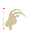 Goat Head wood cutouts Zoo animal cutouts DIY Paint kit #1537 - Multiple Sizes Available - Unfinished wood cutout shapes