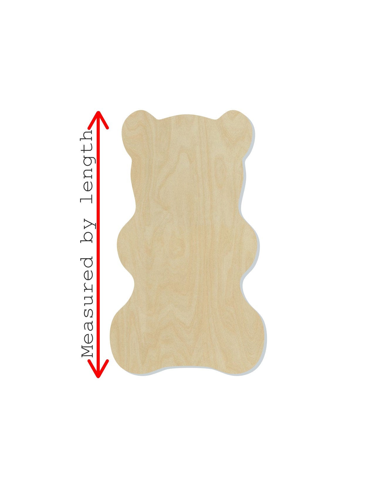Gummy Bear Cutout wood cutouts Treats Candy DIY Paint kit Paint yourself #1567 - Multiple Sizes Available - Unfinished Cutout Shapes