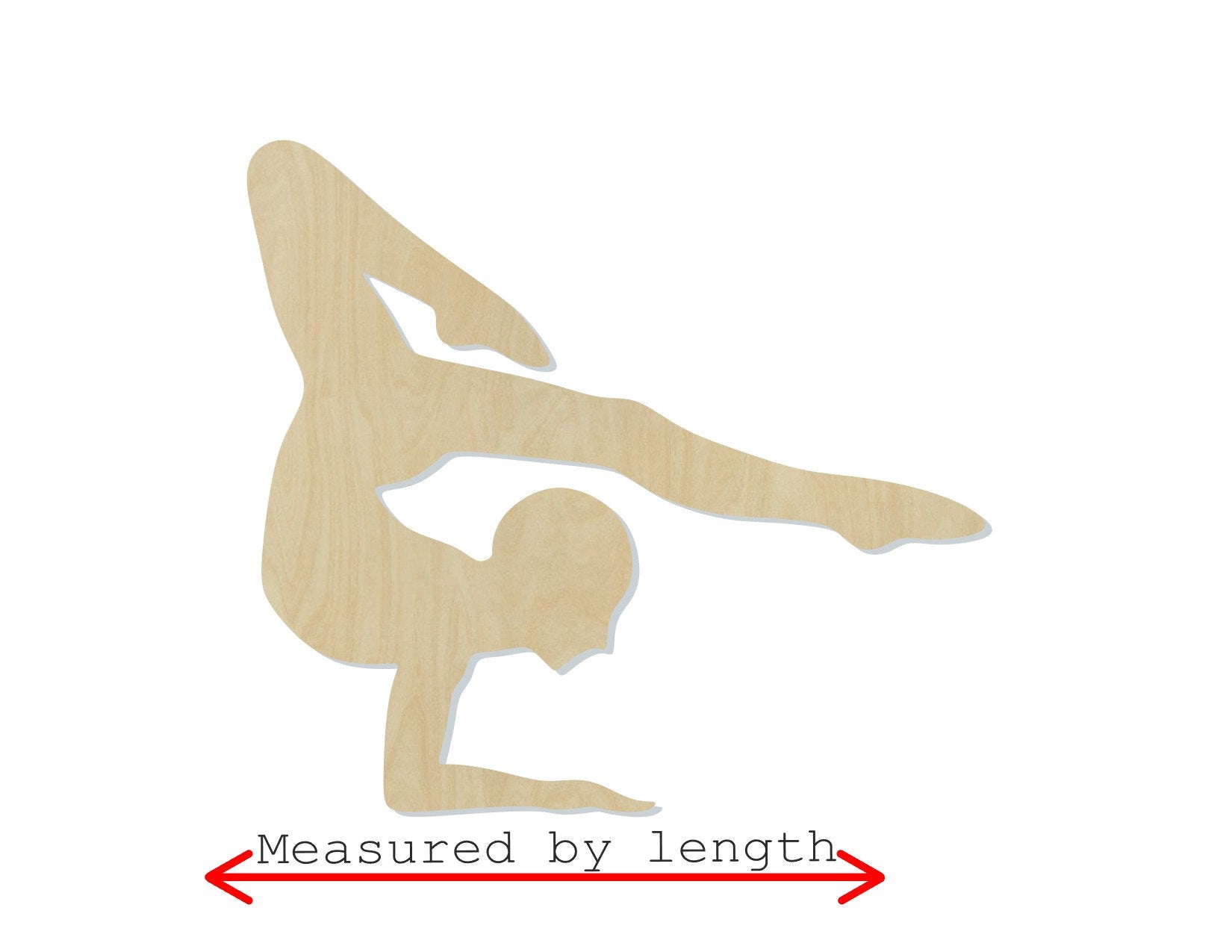 Gymnast wood blank cutouts Gym Workout Sports DIY Paint kit Paint yourself #1568 - Multiple Sizes Available - Unfinished Cutout Shapes