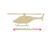 Helicopter wood cutout Wood shapes Wood Signs #1591 - Multiple Sizes Available - Unfinished Wood Cutouts Shapes