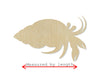 Hermit Crab wood cutout Wood shapes Ocean animals #1594 - Multiple Sizes Available - Unfinished Wood Cutouts Shapes