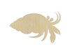 Hermit Crab wood cutout Wood shapes Ocean animals #1594 - Multiple Sizes Available - Unfinished Wood Cutouts Shapes