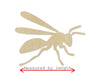Hornet wood cutout wood shapes bugs animal cutouts #1606 - Multiple Sizes Available - Unfinished Wood Cutouts Shapes
