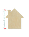 House wood cutout wood shapes Housewarming closing gift #1613 - Multiple Sizes Available - Unfinished Wood Cutouts Shapes