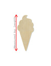 Ice Cream Cone wood cutout Food cutout Summertime Summer decor DIY Paint #1623 - Multiple Sizes Available - Unfinished wood Cutouts Shapes