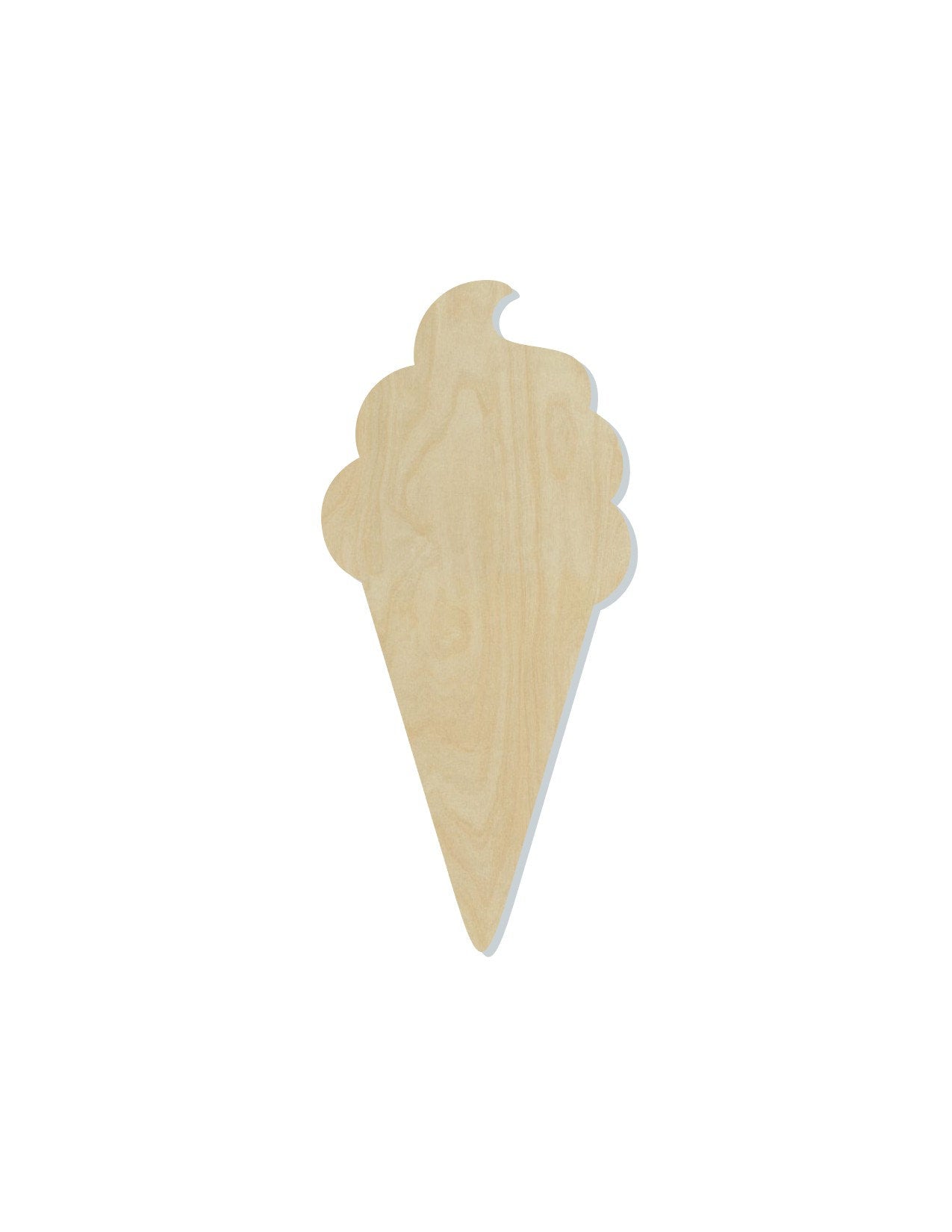 Ice Cream Cone wood cutout Food cutout Summertime Summer decor DIY Paint #1623 - Multiple Sizes Available - Unfinished wood Cutouts Shapes