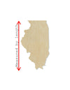 Illinois State wood cutout wood shape State cutouts DIY paint kit #1629 - Multiple Sizes Available - Unfinished Wood Cutouts Shapes