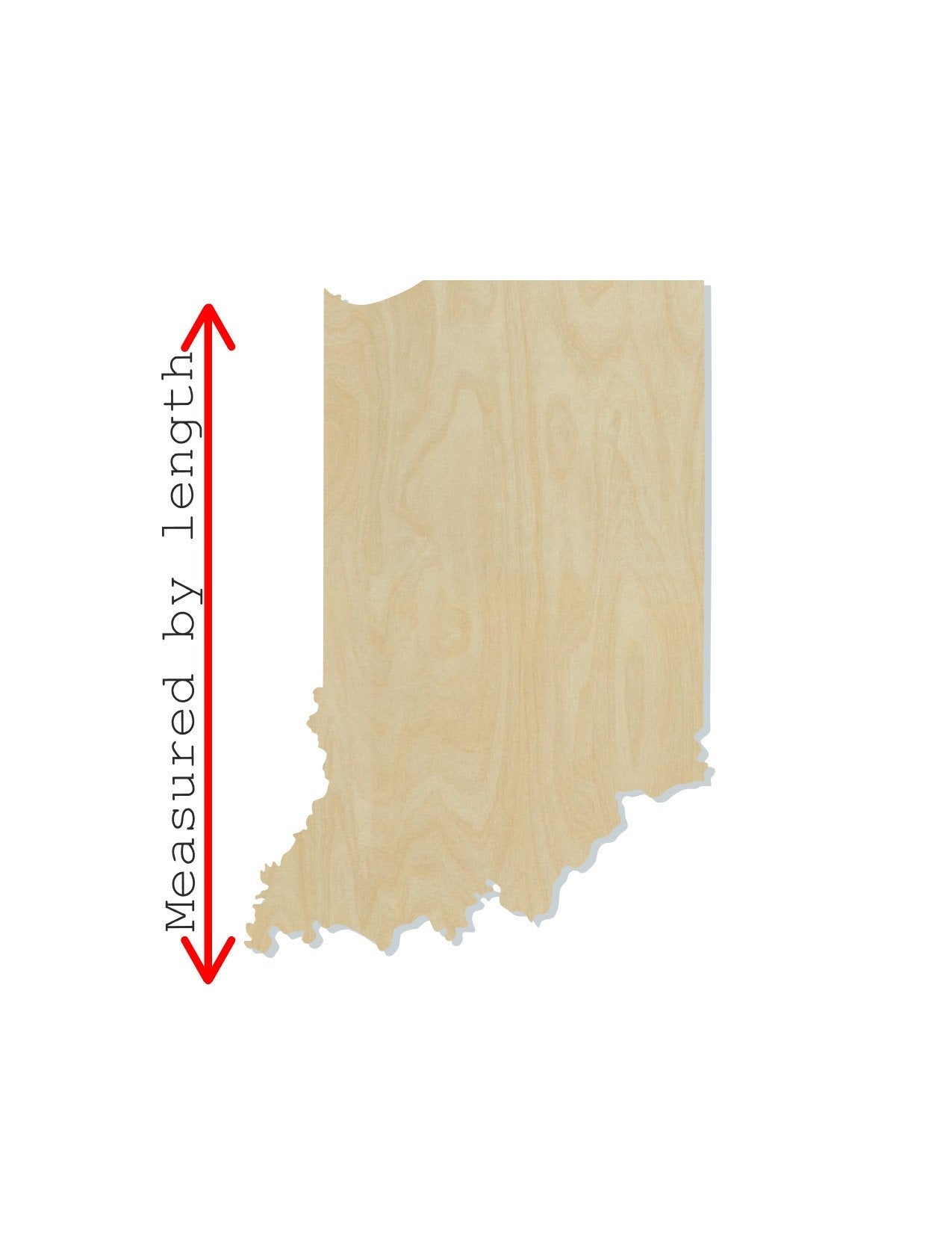 Indiana State wood cutout wood shape State cutouts DIY Paint kit #1630 - Multiple Sizes Available - Unfinished Wood Cutouts Shapes