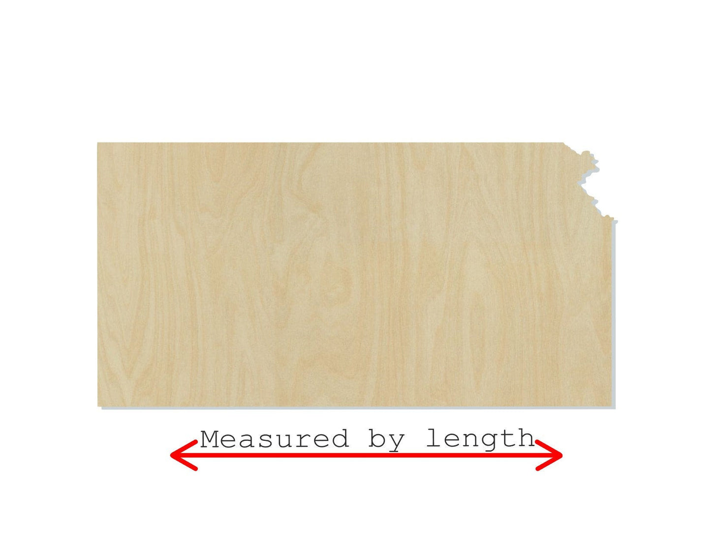 Kansas State wood cutout wood shapes State cutouts DIY Paint kit #1647 - Multiple Sizes Available - Unfinished wood Cutout Shapes