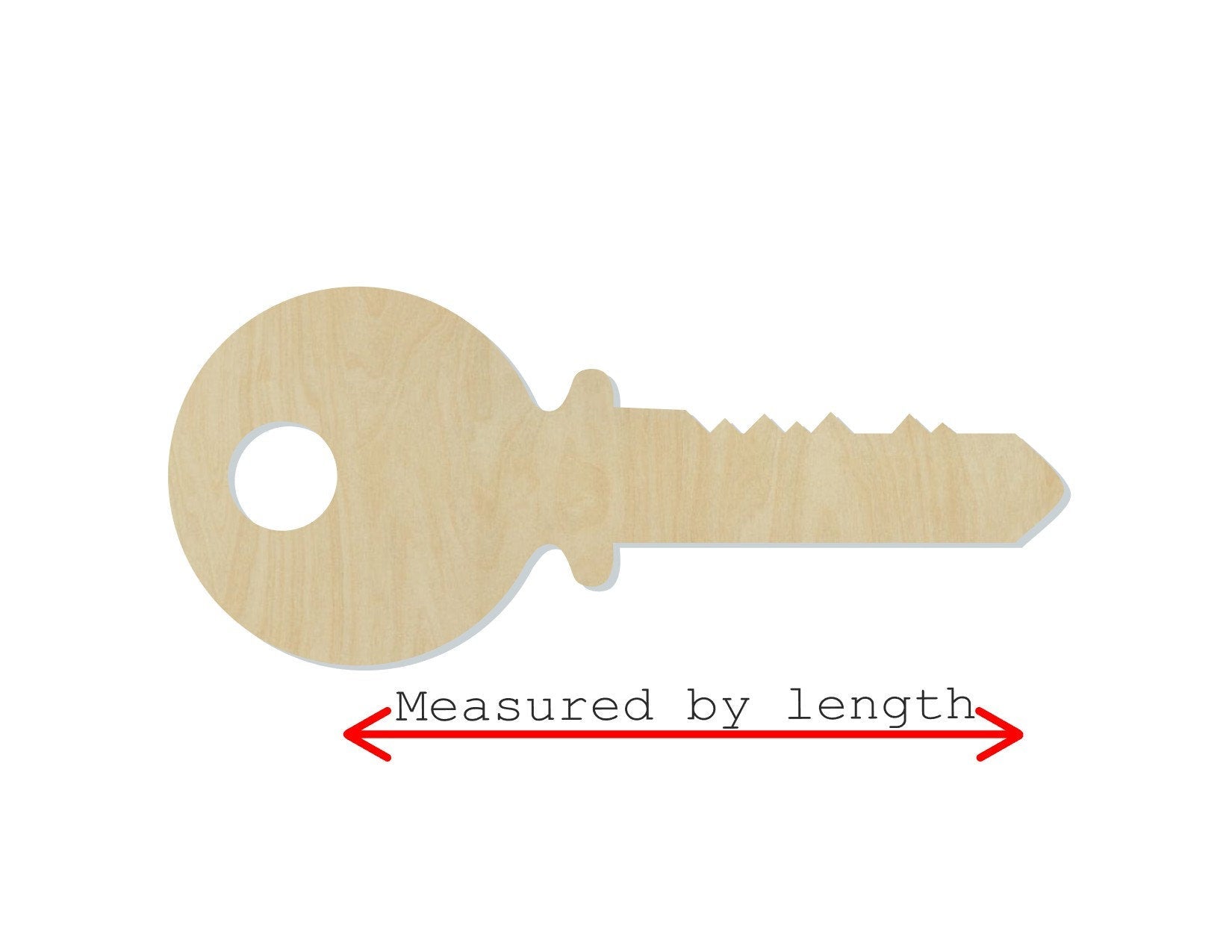 Key wood cutout wood shapes Closing gift Housewarming gift DIY Paint kit #1650 - Multiple Sizes Available - Unfinished wood Cutout Shapes