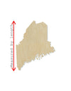 Maine State wood cutouts wood shapes State cutouts DIY Paint kit #1715 - Multiple Sizes Available - Unfinished Wood Cutout Shapes