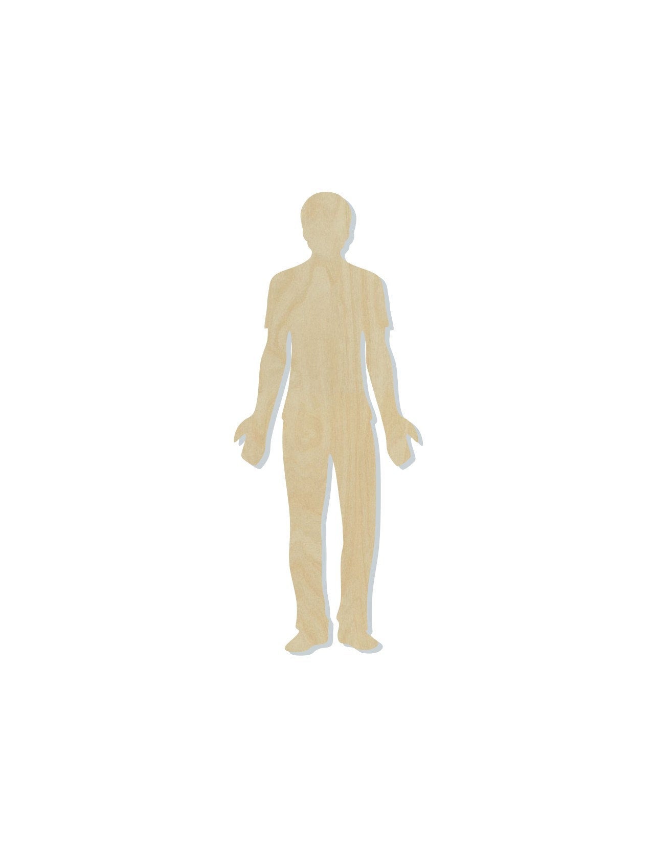 Man wood shape wood cutouts Human Person DIY Paint kit #1723 - Multiple Sizes Available - Unfinished Wood Cutout Shapes