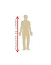 Man wood shape wood cutouts Human Person DIY Paint kit #1723 - Multiple Sizes Available - Unfinished Wood Cutout Shapes