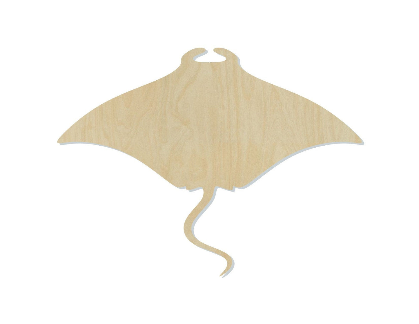 Manta Ray wood shape wood cutouts Ocean animals sea life animal cutouts DIY #1724 - Multiple Sizes Available - Unfinished Wood Cutout Shapes
