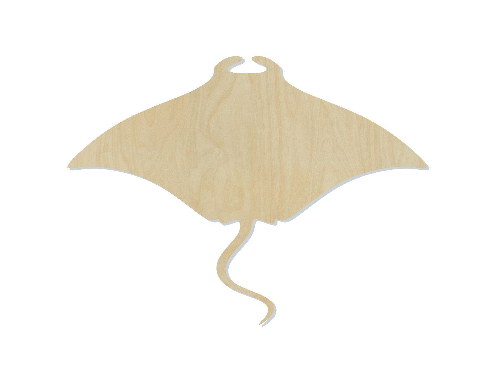 Manta Ray wood shape wood cutouts Ocean animals sea life animal cutouts DIY #1724 - Multiple Sizes Available - Unfinished Wood Cutout Shapes
