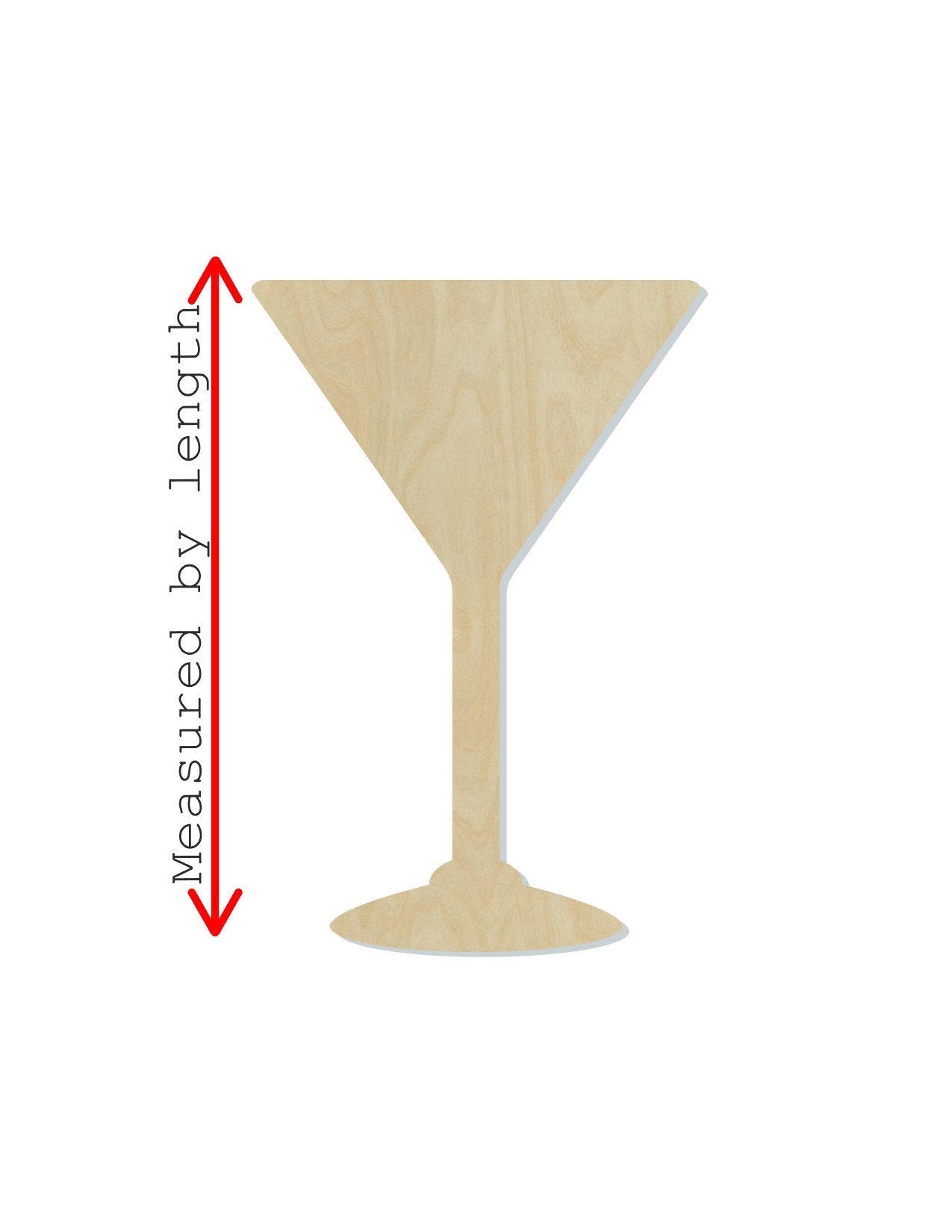 Martini Glass wood shape wood cutouts Drink Drinking DIY paint kit #1729 - Multiple Sizes Available - Unfinished Wood Cutout Shapes