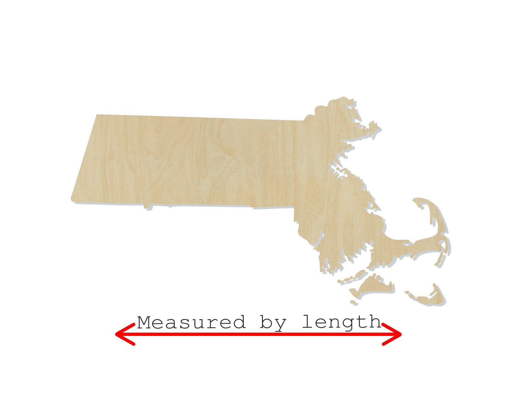Massachusetts State wood shape wood cutouts State Cutouts DIY Paint kit #1732 - Multiple Sizes Available - Unfinished Wood Cutout Shapes