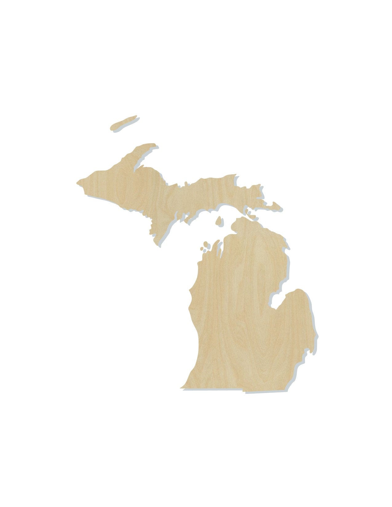 Michigan State wood shape wood cutouts State cutouts DIY Paint kit #1739 - Multiple Sizes Available - Unfinished Wood Cutout Shapes