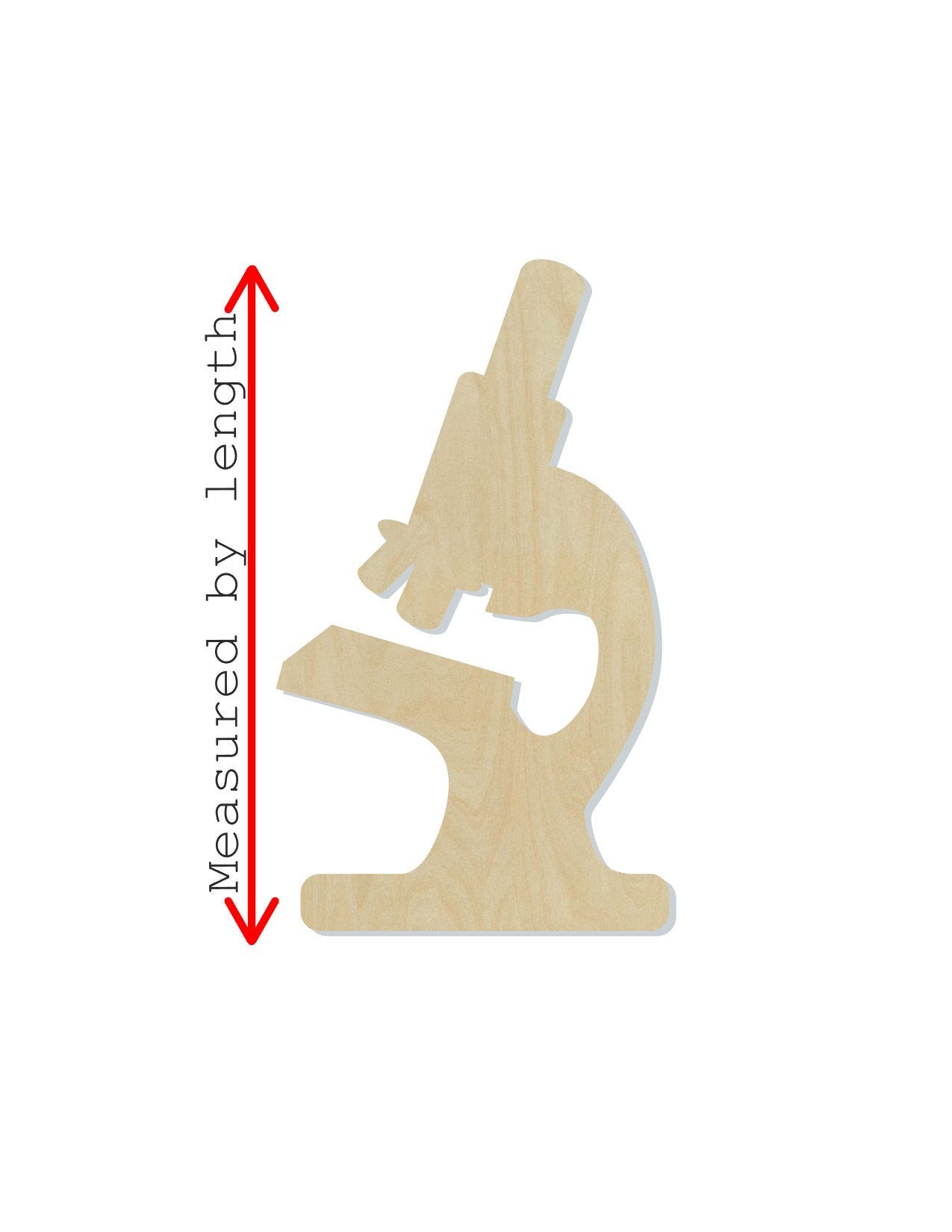 Microscope wood shape wood cutouts Science Lab work DIY Paint kit #1741 - Multiple Sizes Available - Unfinished Wood Cutout Shapes