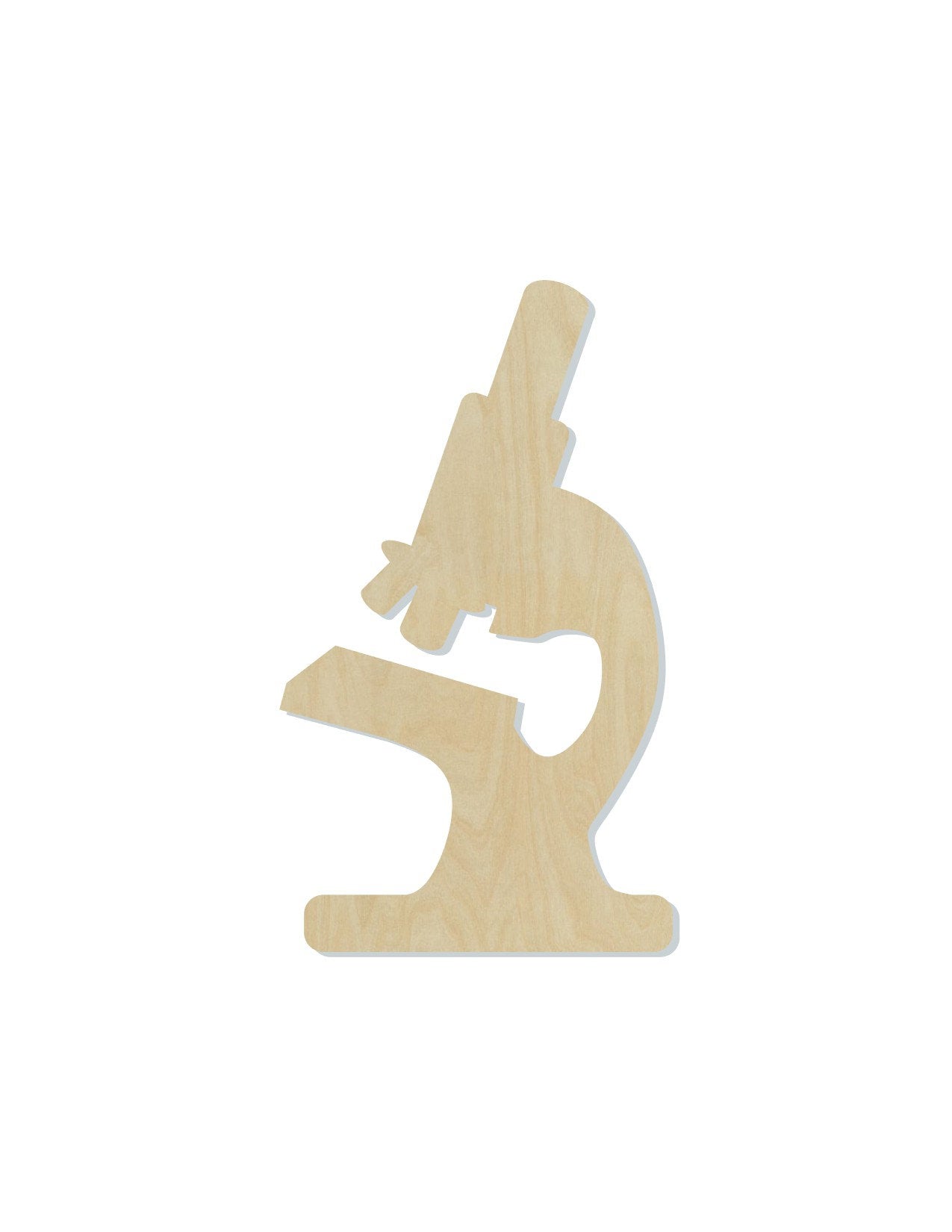 Microscope wood shape wood cutouts Science Lab work DIY Paint kit #1741 - Multiple Sizes Available - Unfinished Wood Cutout Shapes