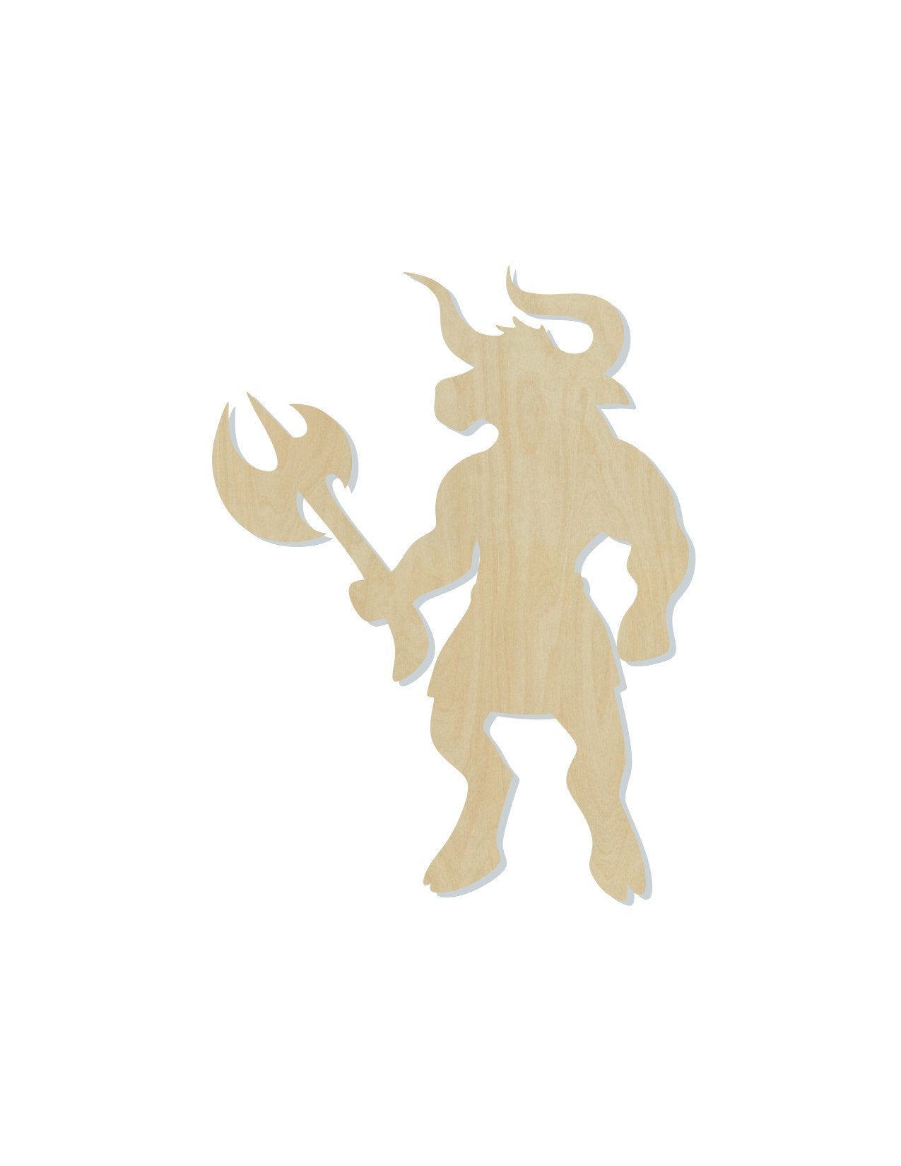 Minotaur wood shape wood cutouts DIY Paint kit #1745 - Multiple Sizes Available - Unfinished Wood Cutout Shapes