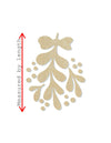 Mistletoe wood shape wood cutouts Christmas Craft Christmas time DIY Paint #1748 - Multiple Sizes Available - Unfinished Wood Cutout Shapes