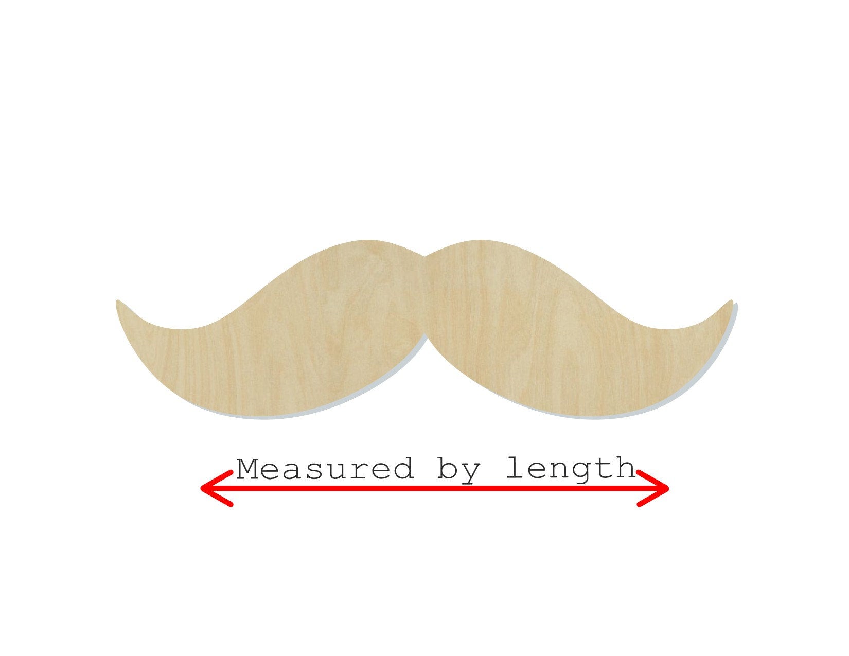 Mustache wood shape wood cutouts Mr Man Little Man Boy DIY Paint kit #1772 - Multiple Sizes Available - Unfinished Wood Cutout Shapes