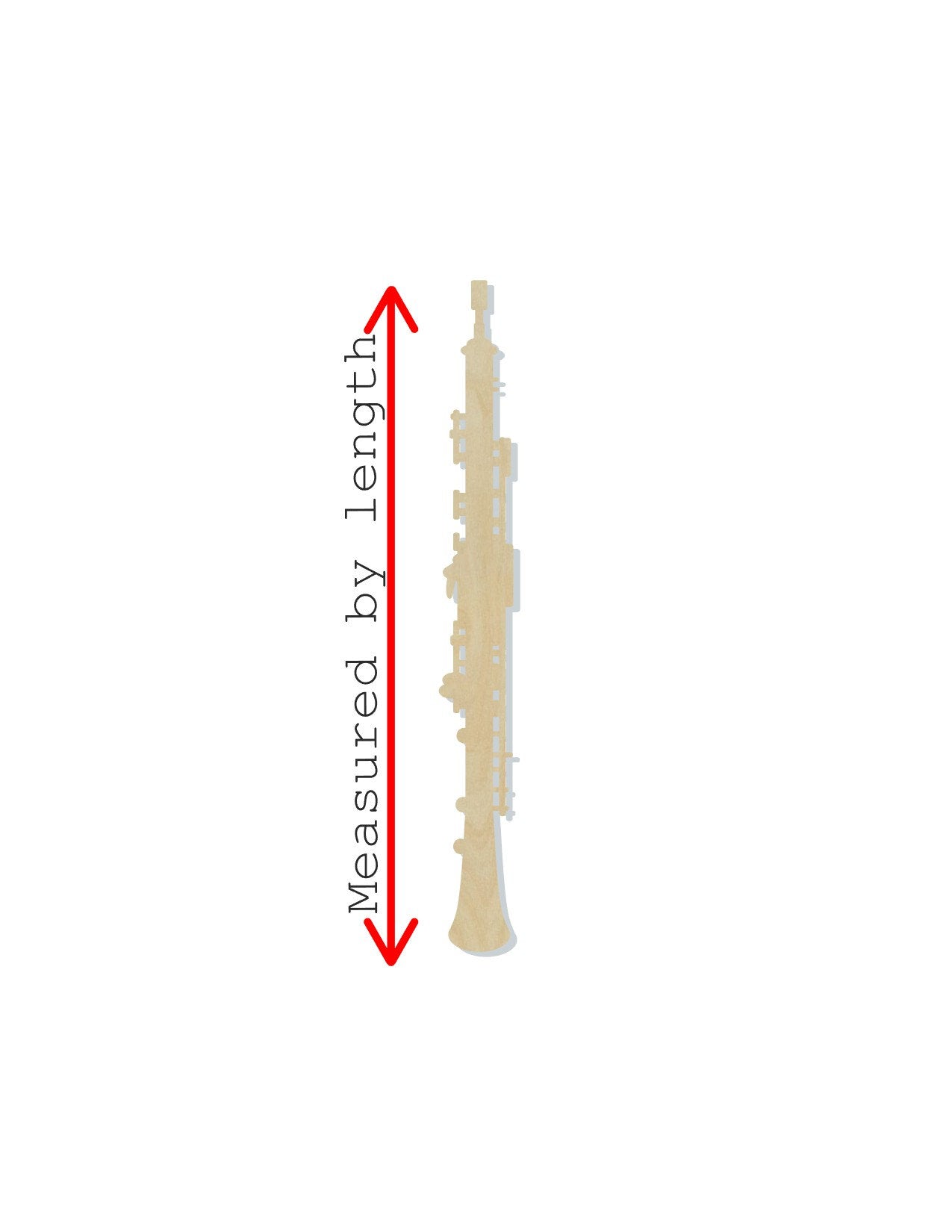 Oboe wood shape wood cutouts Music Musician Band DIY Paint kit #1791 - Multiple Sizes Available - Unfinished Wood Cutout Shapes